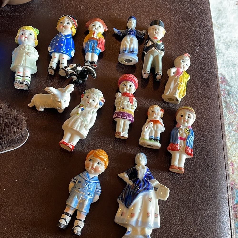 Miniature Figurine Vintage Made In Japan Ceramic 14 pieces